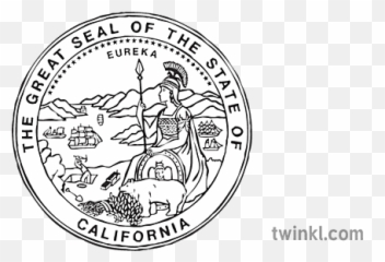 Sêl O California Eicon Symbol Athena - Great Seal Of The State Png
