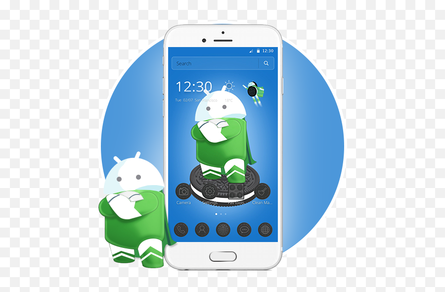 Theme For Android Oreo Apk 1 - Iphone Png,Android Oreo Icon
