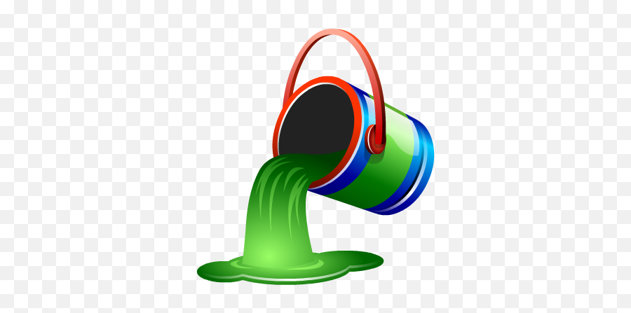 Bucket Fill Green Paint Icon - Free Download Icon Fill With Color Png,Paint Bucket Icon