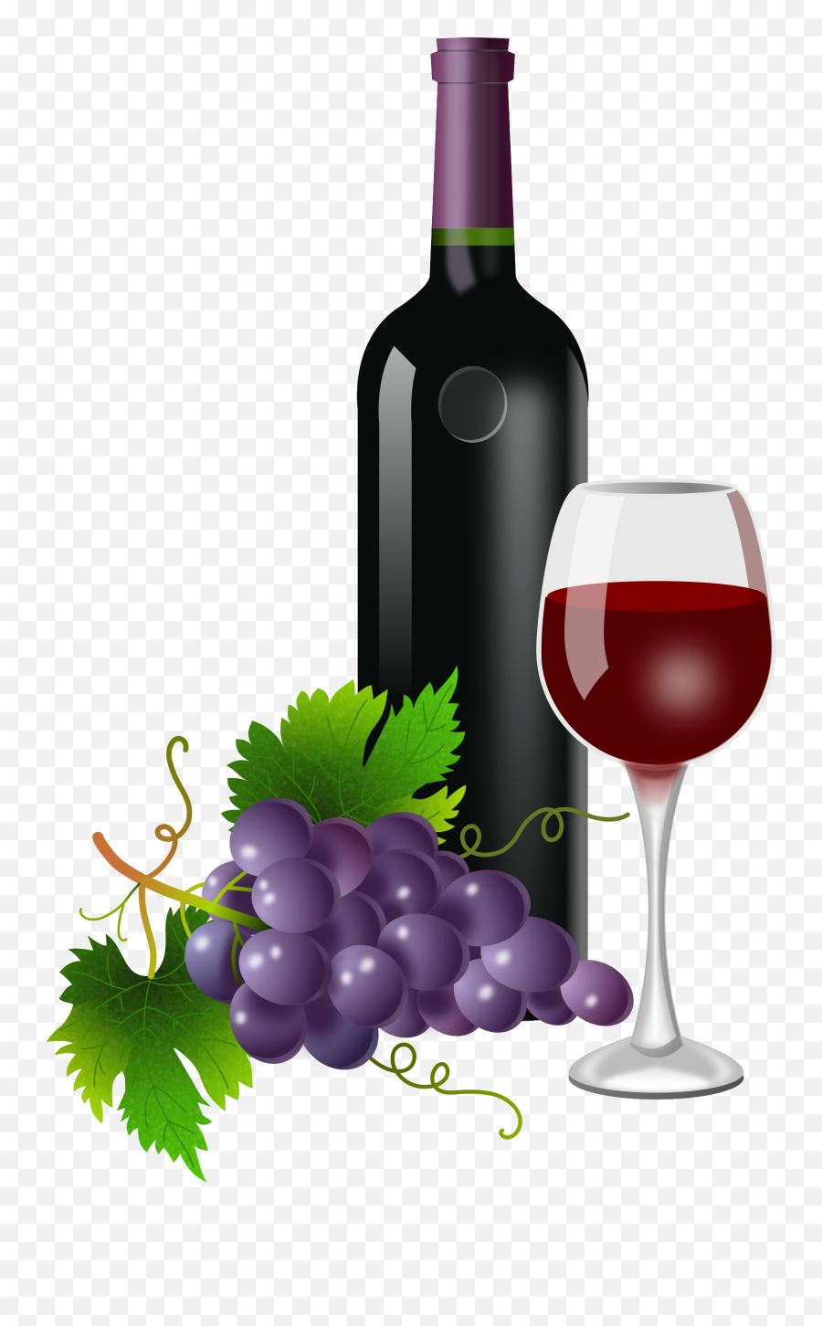 Wine Bottle And Glass Png Transparent - Bottle Of Wine Clipart,Wine Clipart Png