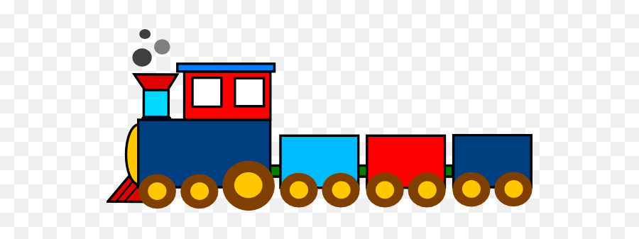 Toy train drawing on white background Royalty Free Vector