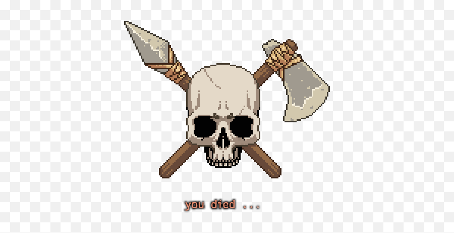 Death - Official Forsaken Isle Wiki Skull Png,You Died Png