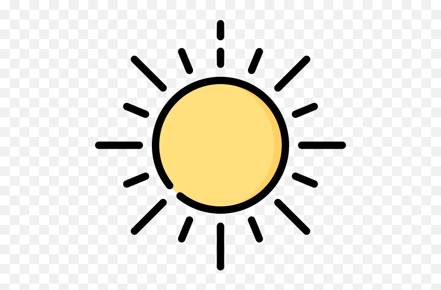 Sun - Free Nature Icons Sunny Weather Symbol Black And White Png,Rising Storm Icon