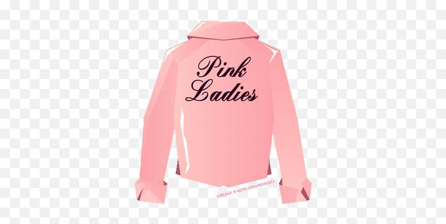 Pink Ladies Jacket Sticker - Pink Ladies Jacket Grease Grease Pink Ladies Jacket Cartoon Png,Grease Icon