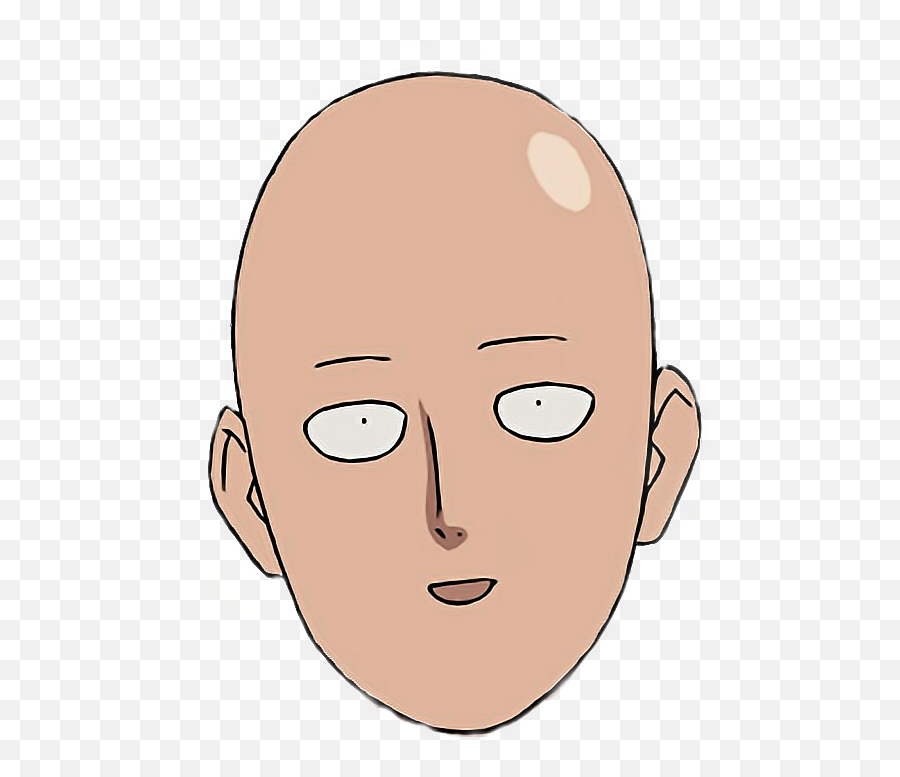 Anime - Transparent Saitama Face Png,Saitama Transparent