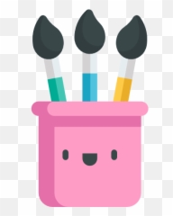 Brushes - Free art icons Cute Icon Png