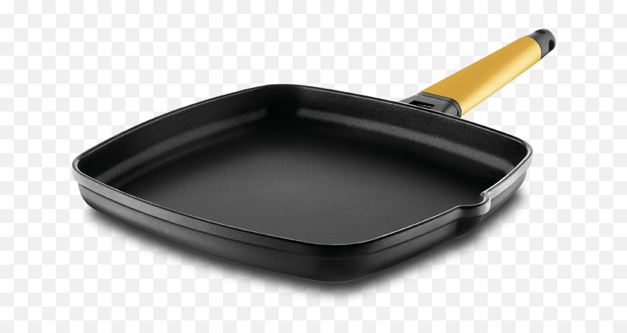 Download Hd Castey Classic Yellow Griddle Handle - Frying Pan Png,Frying Pan Transparent