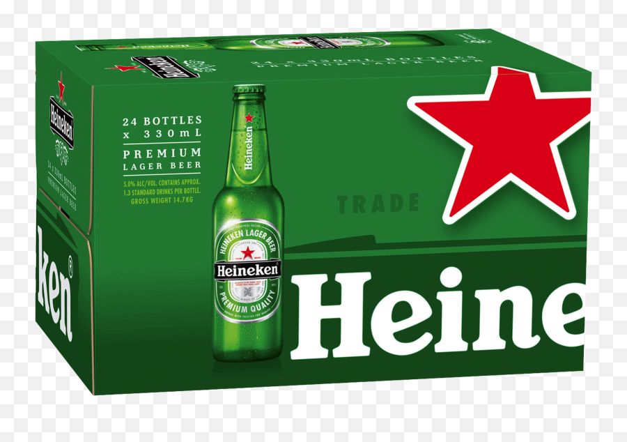 Buy Heineken Lager Bottles 330ml Online - 24 Pack Heineken Png,Heineken Png