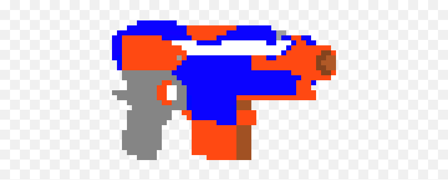Nerf Gun Pixel Art Maker - Nerf Gun Pixel Art Png,Nerf Gun Png