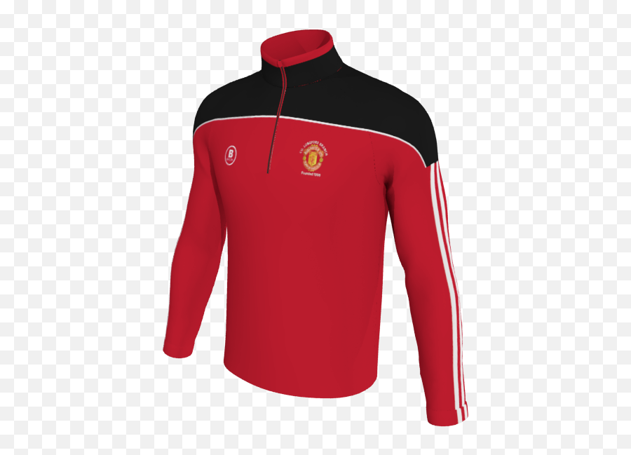 Manchester United Supporters Longford 14 Zip Training Top Png