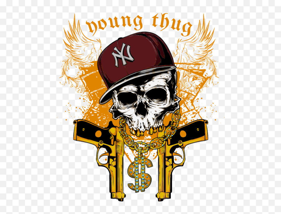 Download Hd Young Thug - Thug Art Png,Thug Png