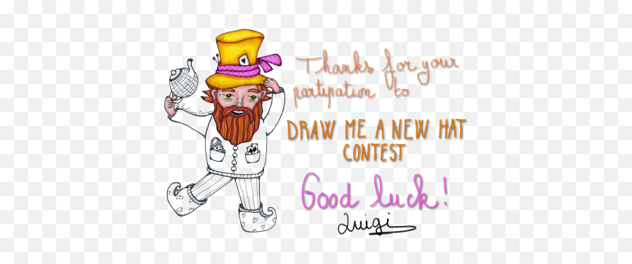 Dress Me - Luigi Contest Round 2 Draw Me A New Hat U2014 Steemit Cartoon Png,Luigi Hat Png