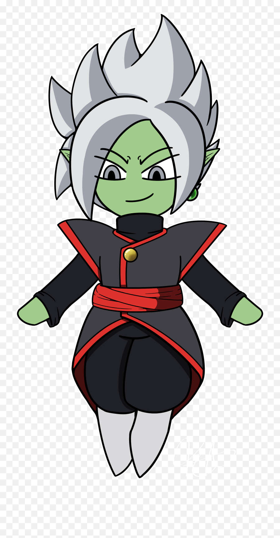 Chibi Fused Zamasu - Chibi Fused Zamasu Png,Zamasu Png