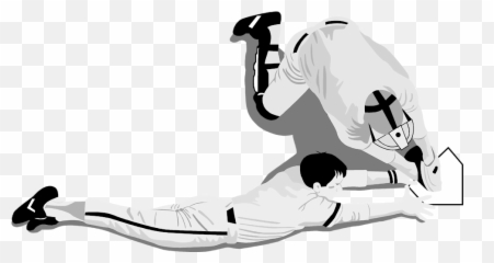 Hd Home Plate Png Royalty Free Download - Sliding Baseball Player Silhouette Transparent