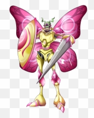 Allocen Butterfly Wings Crossover - Digimon Dukemon Png,Digimon Png