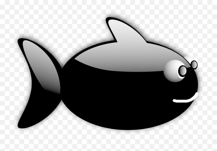 Sharksilhouettewhales Dolphins And Porpoises Png Clipart - Black Fish Cartoon,Shark Silhouette Png