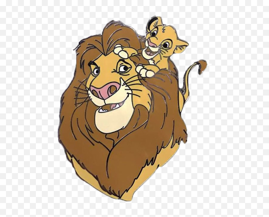 Mufasa And Simba - Rare Disney Home Video Mufasa Simba Lion Lion King Mufasa Pins Png,Simba Png
