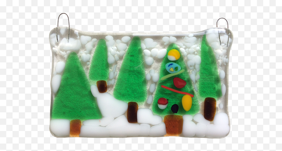 Winter Trees - Fused Glass Clay For Kids Christmas Stocking Png,Winter Tree Png