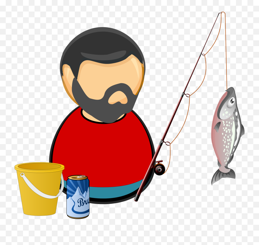Silhouette Of Fisherman - Transparent Clipart Clip Art Of Fisher Man Png,Fish Silhouette Png