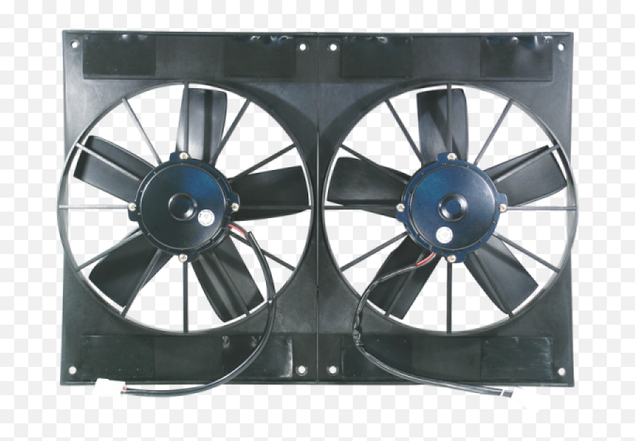 Dual 11 12v Electric Thermo Fans Race Series 2800cfm - Ventilation Fan Png,Fan Png