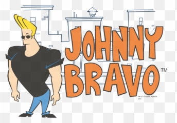 Johnny Bravo Logo Juniors T - Illustration Png,Johnny Bravo Png
