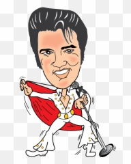 Transparent Elvis Presley Clipart - Elvis Presley Cartoon Png,Elvis Png