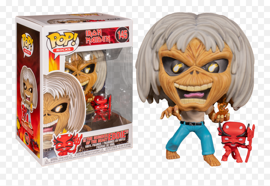 Iron Maiden - The Number Of The Beast Eddie Pop Vinyl Figure Rock Funko Iron Maiden Png,Iron Maiden Png