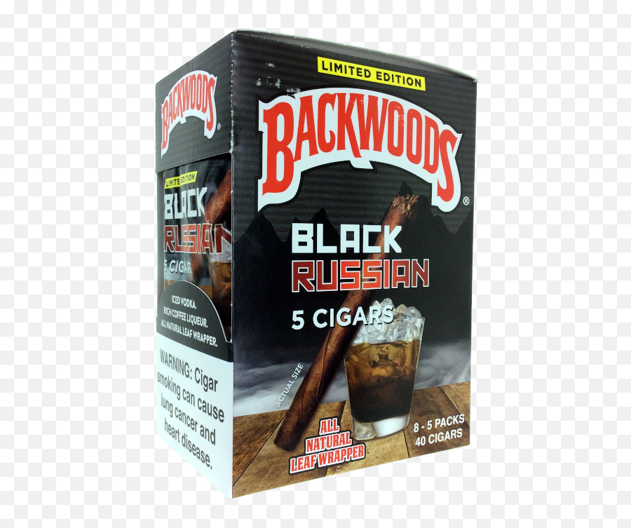 Backwoods Black Russian 58ct - Backwood Black Russian Cream Png,Backwoods Png