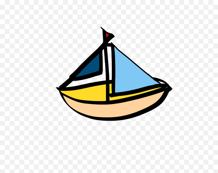 Sailing Boat Cartoon Ship - Free Image On Pixabay Cartoon Small Boat Png,Sailboat Transparent Background