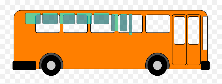 Orange Bus Clip Art Icon And Svg - Svg Clipart School Bus Png,Bus Clipart Png