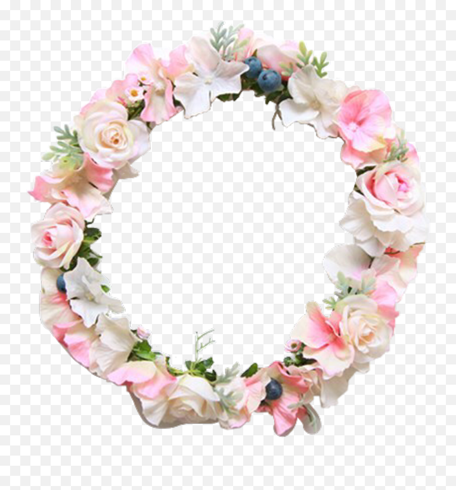 Flower Flowers Flowercrown Pink Cute Aesthetic - Pink Flower Circle Png,Flower Crown Transparent