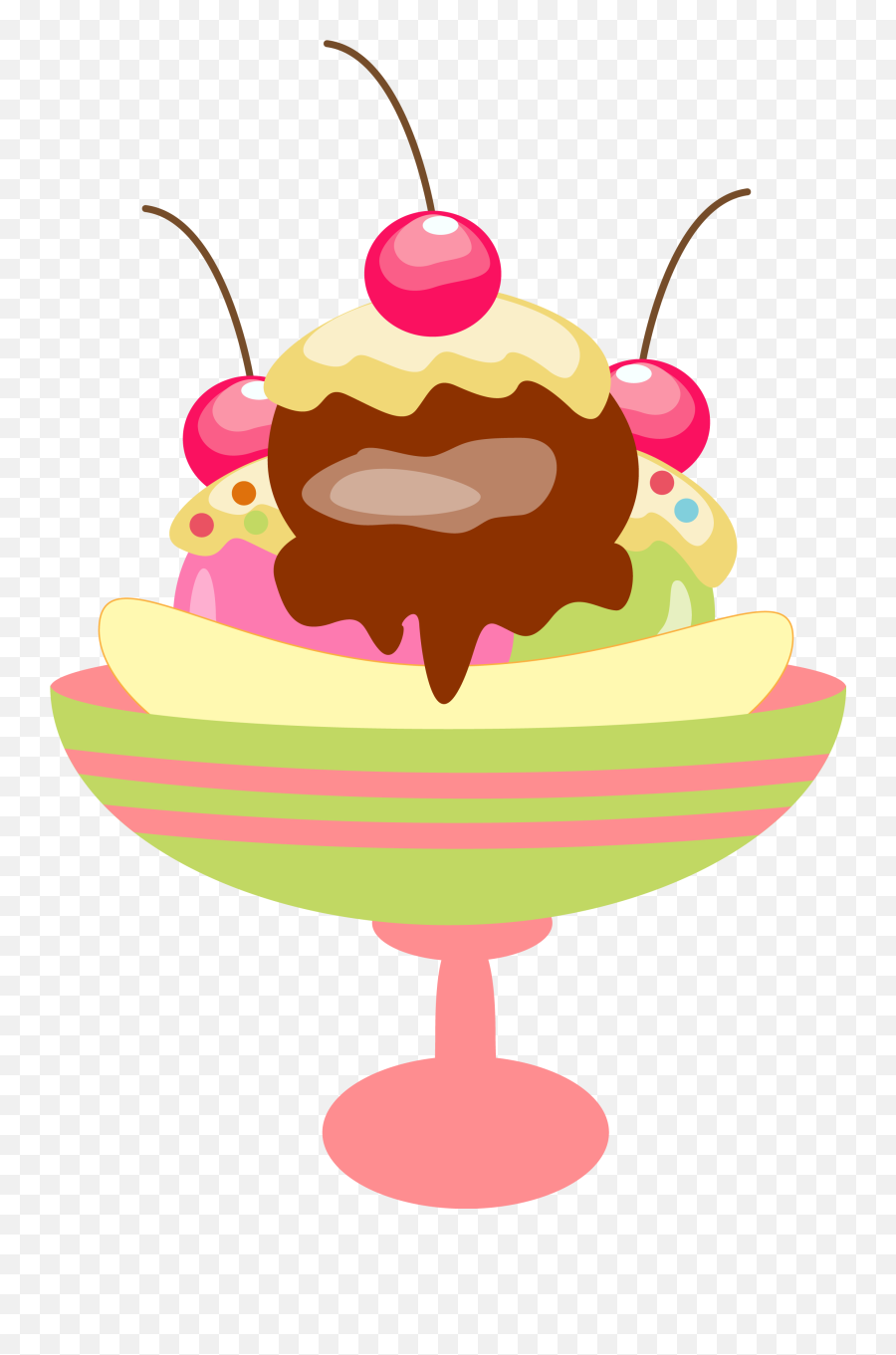 Download Ice Cream Sundae Clipart Transparent Background Hd - Ice Cream Party Png,Ice Cream Transparent Background