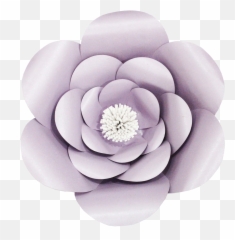Paper Flower Lavender Three Stack - Transparent Paper Flower Png,Paper Flower Png