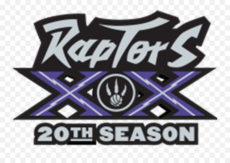Download Hd Raptors Logo Png - Toronto Raptors 20th Season,Raptors Logo Png
