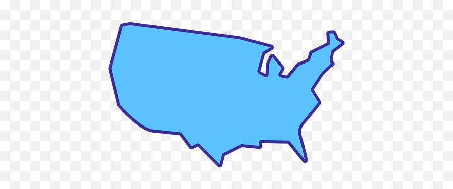 Transparent Png Svg Vector File - Mapa Estados Unidos Png,United States Map Png