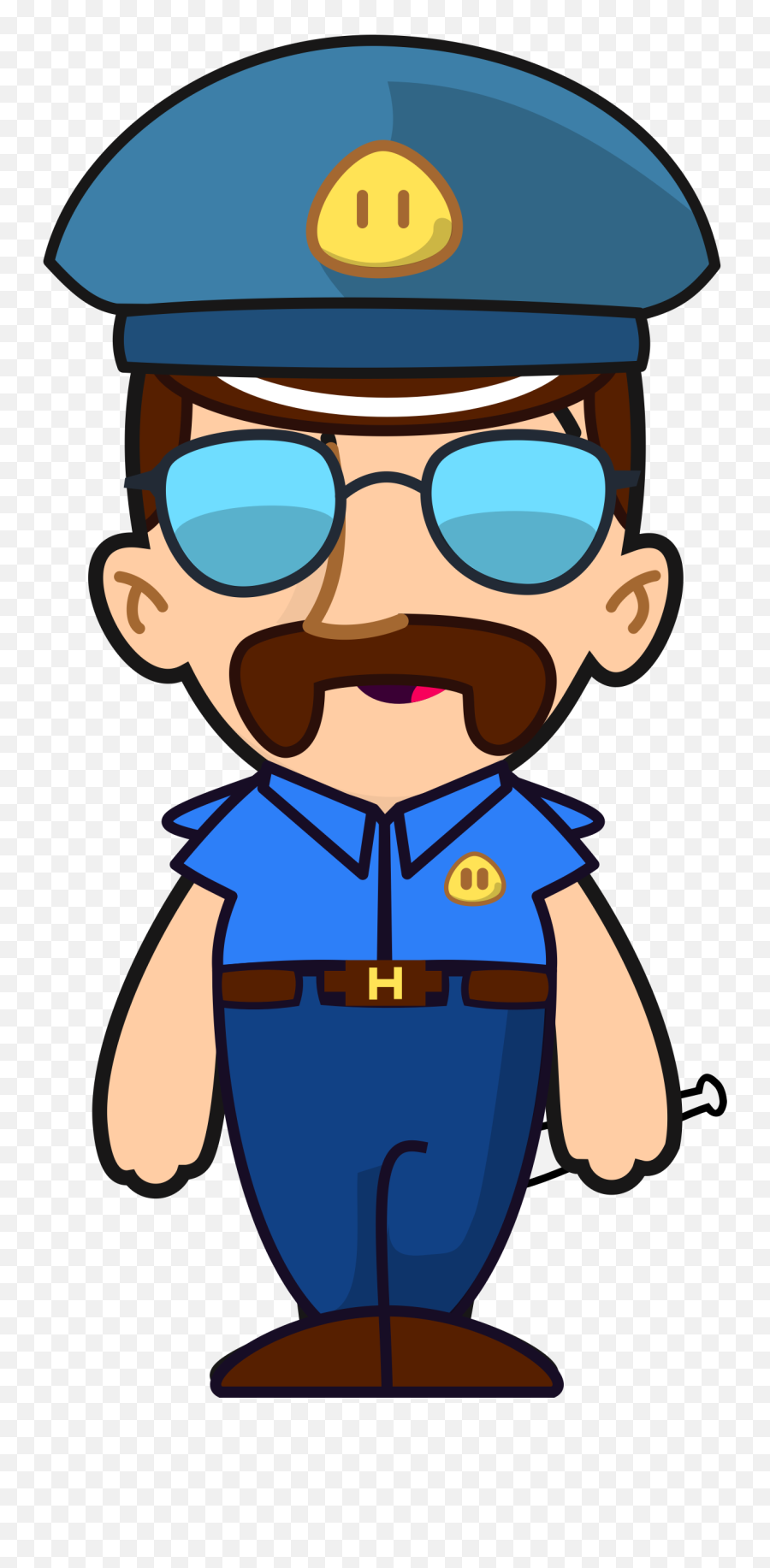 Officer Clipart Police Station - Police Cartoon Drawing Png,Cop Hat Png