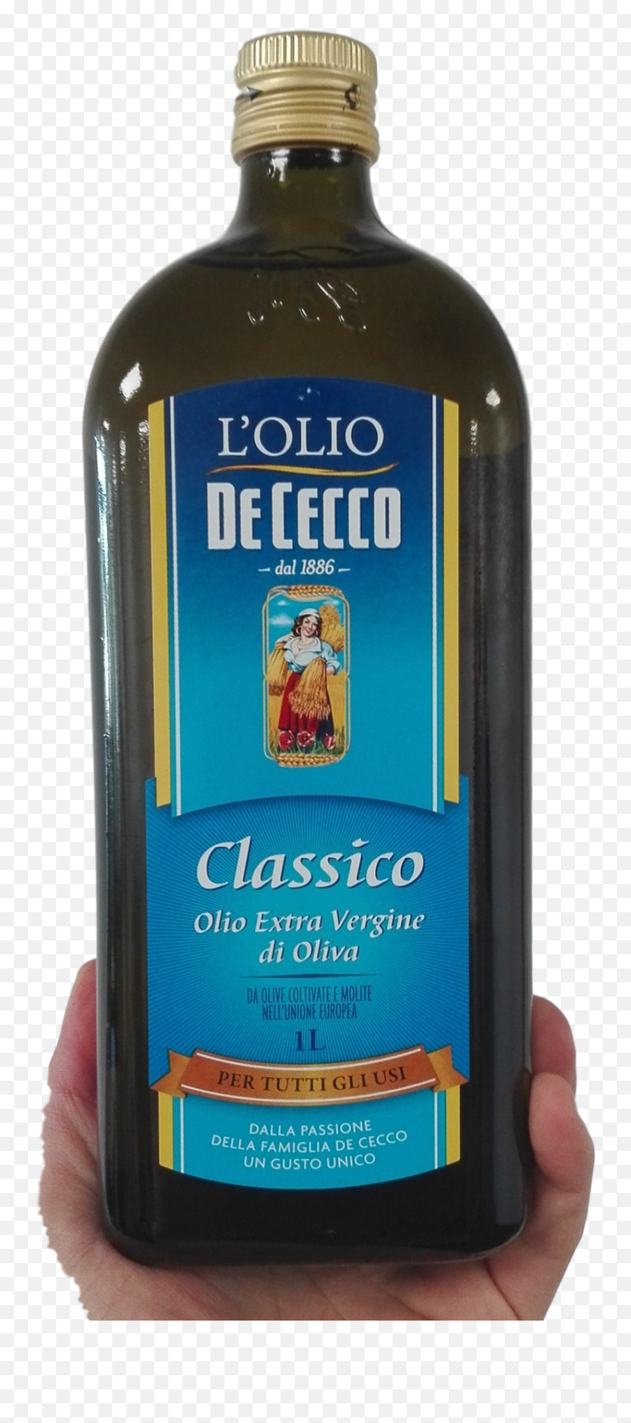De Cecco Extra Virgin Olive Oil Lt 1 - Pasta Png,Olive Oil Png