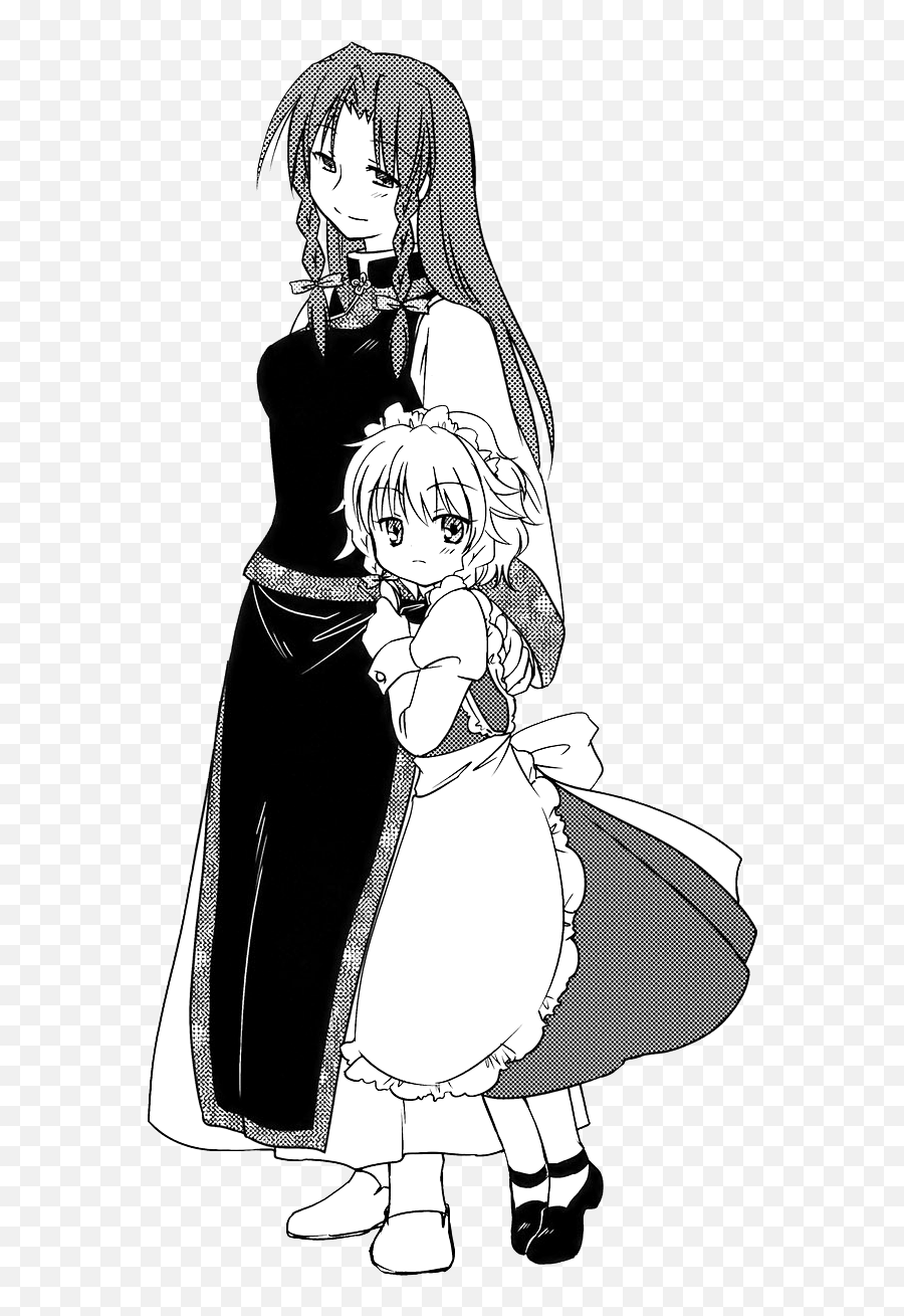 Gatekeeper Mama And Little Dio Touhou - Cartoon Png,Dio Hair Png