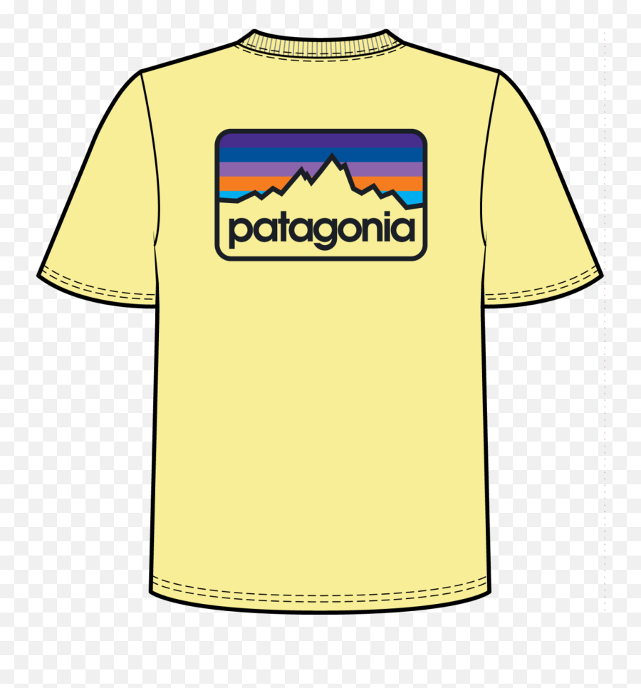 Download Hd Mens Patagonia Line Logo Tee - Patagonia Mini Short Sleeve Png,Patagonia Logo Transparent