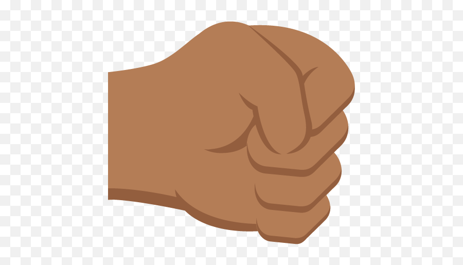 Right Facing Fist Medium Dark Skin Tone - Fist Png,Fist Emoji Png