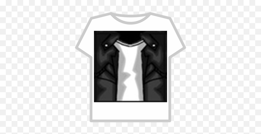 Free Roblox T-shirt black plain fur jacket ♠️