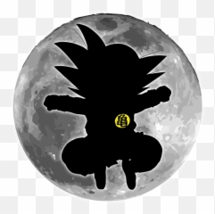 Goku N Moon Duvet Cover - Fictional Character png