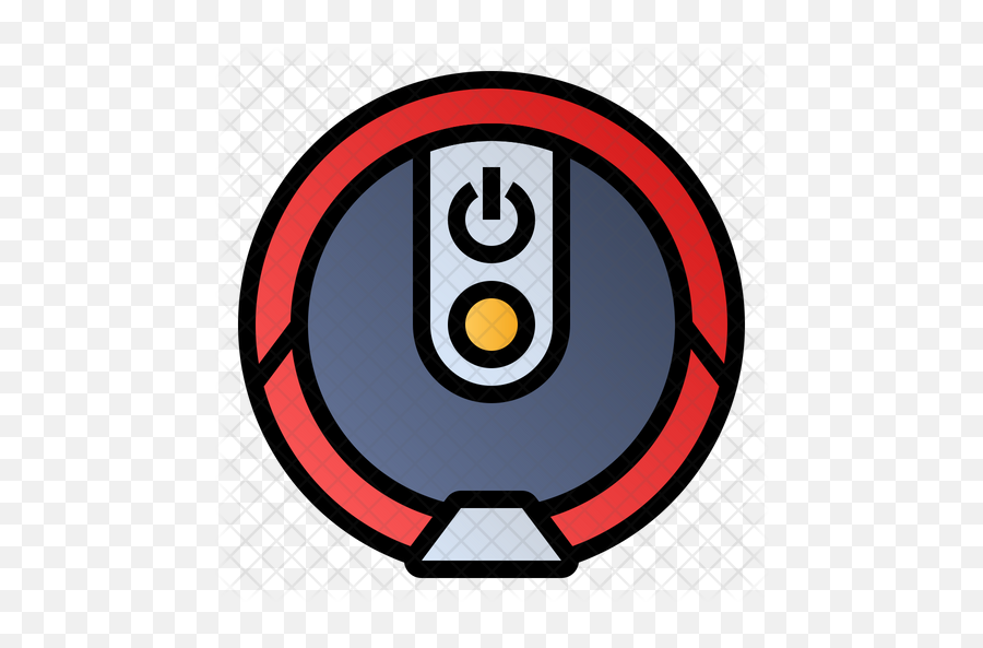 Roomba Icon Of Colored Outline Style - Roomba Icon Png,Roomba Png