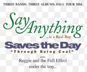Say Anything And Saves The Day Announce Album Anniversary Co - Vertical png