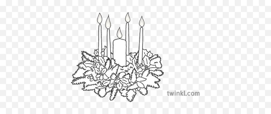 Christmas Advent Wreath Candles - Candle Holder Png,Advent Wreath Png