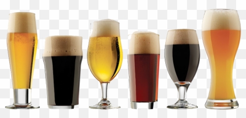 Beer Glasses Long Transparent Cartoon - All Kinds Of Beers png