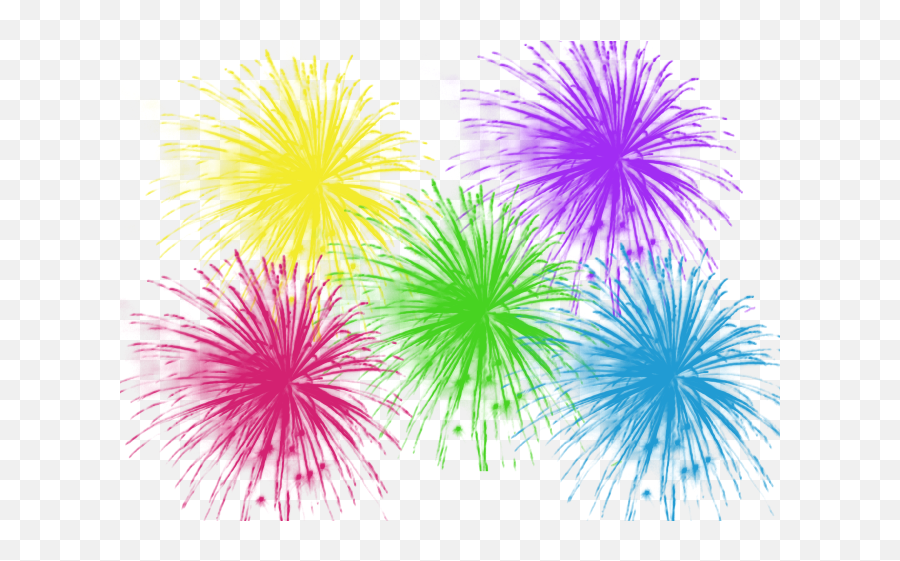 Transparent - Clipartimagedifferentcolourfireworkspng Celebration Clipart,Fireworks Clipart Transparent