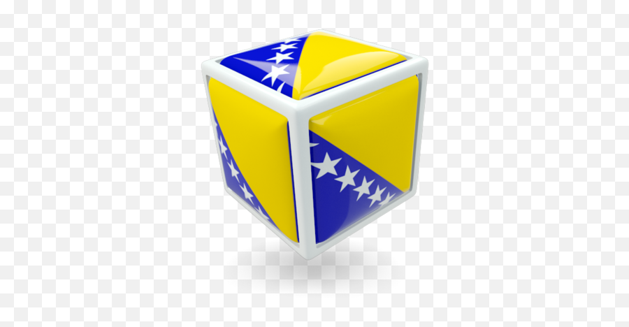 Cube Icon Illustration Of Flag Bosnia And Herzegovina - Vertical Png,Cube Icon Png
