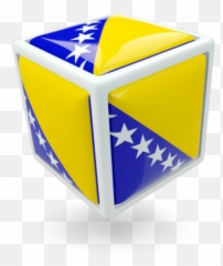 Cube Icon Illustration Of Flag Bosnia And Herzegovina - Vertical Png,Cube Icon Png