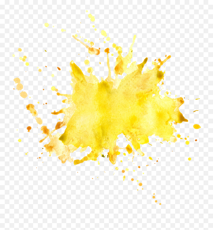Download Sticker Yellow Color Colour Painting Splash - Vertical Png,Yellow Splash Png